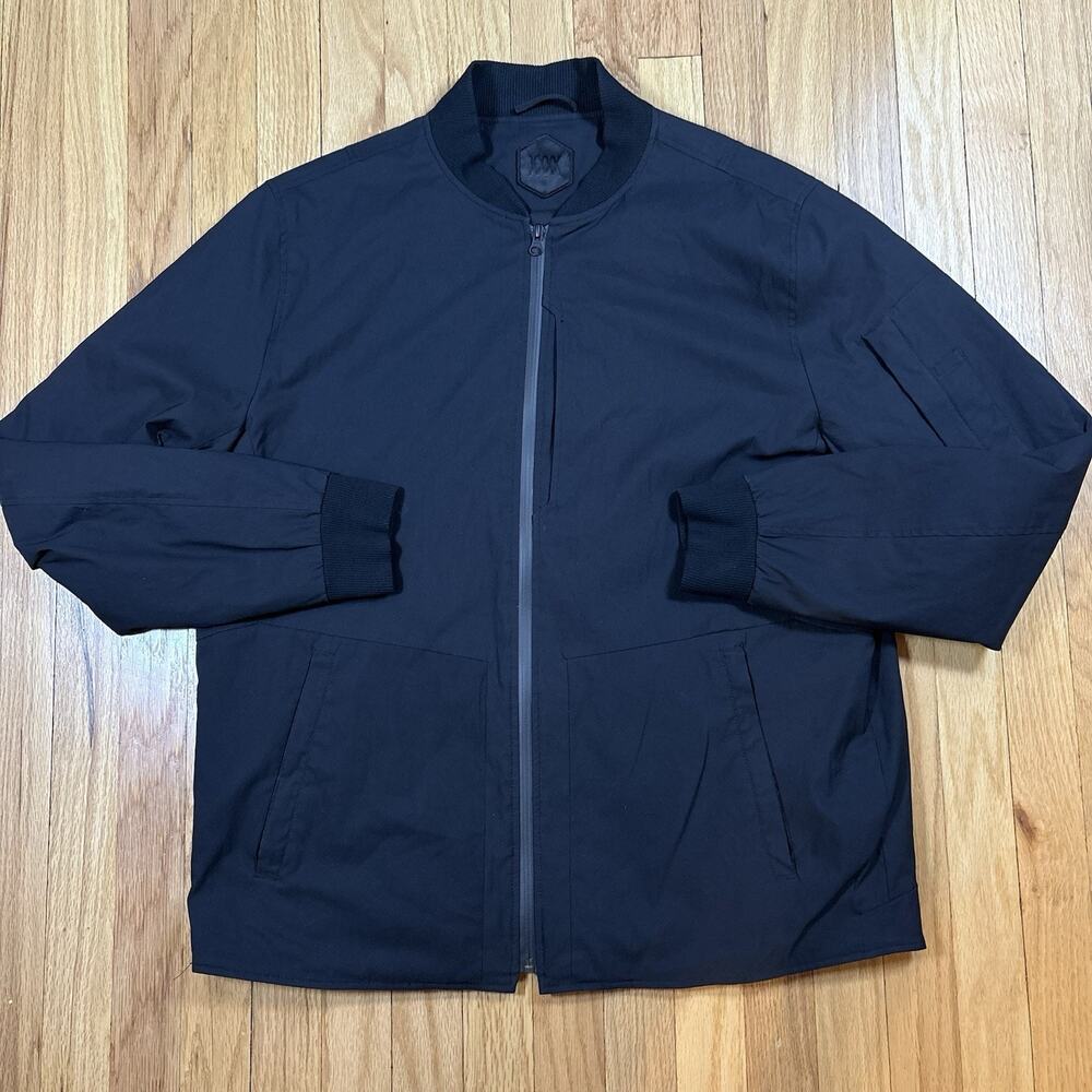 Mission Workshop Men’s Size XL Black Bomber Jacket Full Zip Made in Portugal